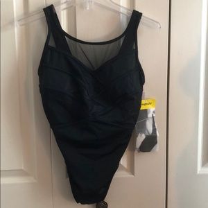 Black Peak-A-Boo Neckline